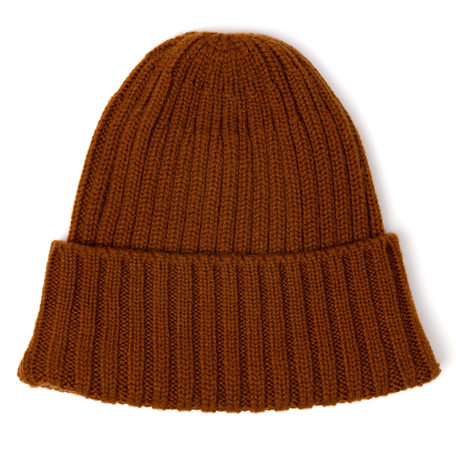 Exclusively for Michael Jondral: Nut-Brown Knitted Hat made from pure Scottish Cashmere